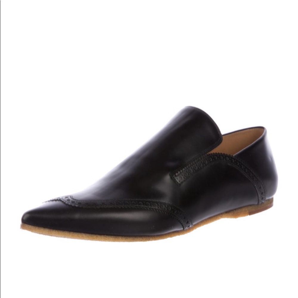 Dries Van Noten Brogue Pointed-Toe Flats